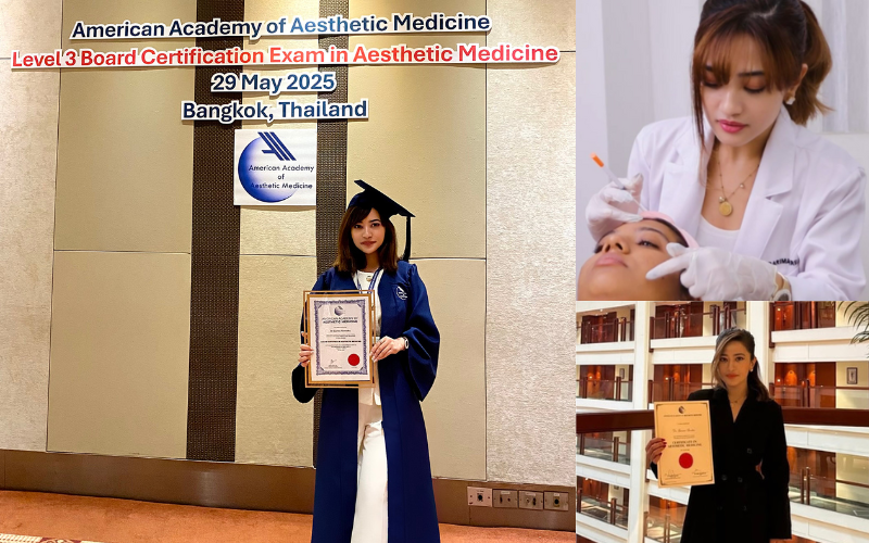 The Buzz Nepal profile collage of Dr. Garima Shrestha